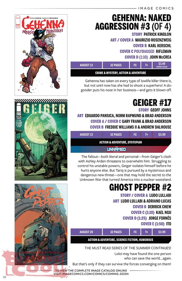 Image Comics August 2025 Solicits
