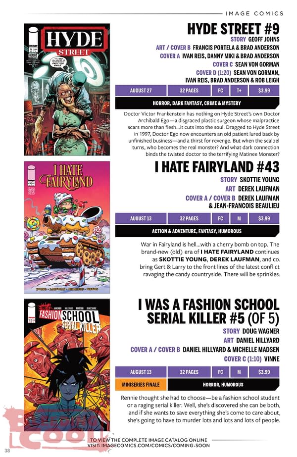Image Comics August 2025 Solicits
