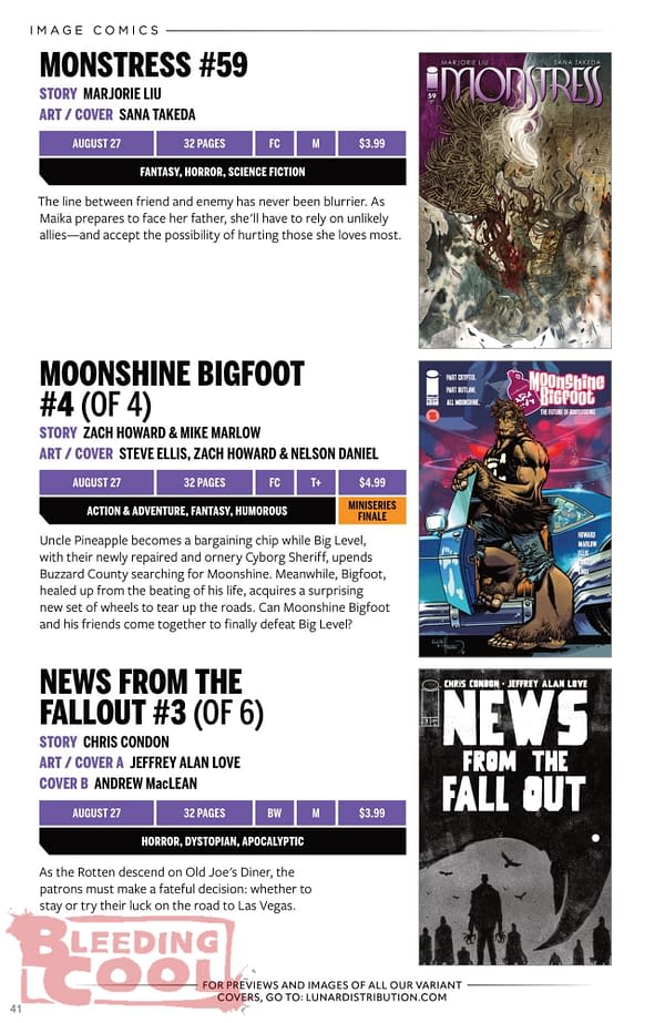 Image Comics August 2025 Solicits