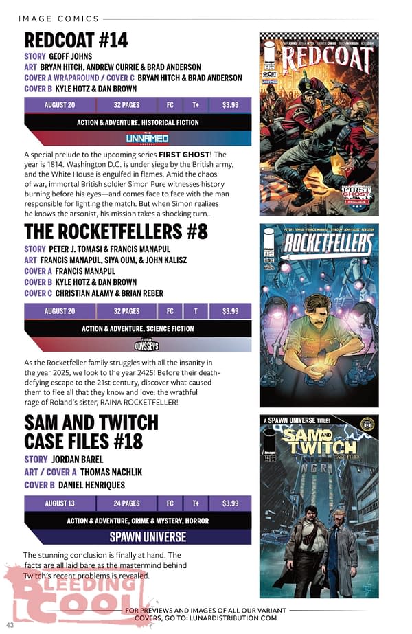 Image Comics August 2025 Solicits
