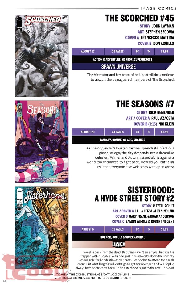 Image Comics August 2025 Solicits