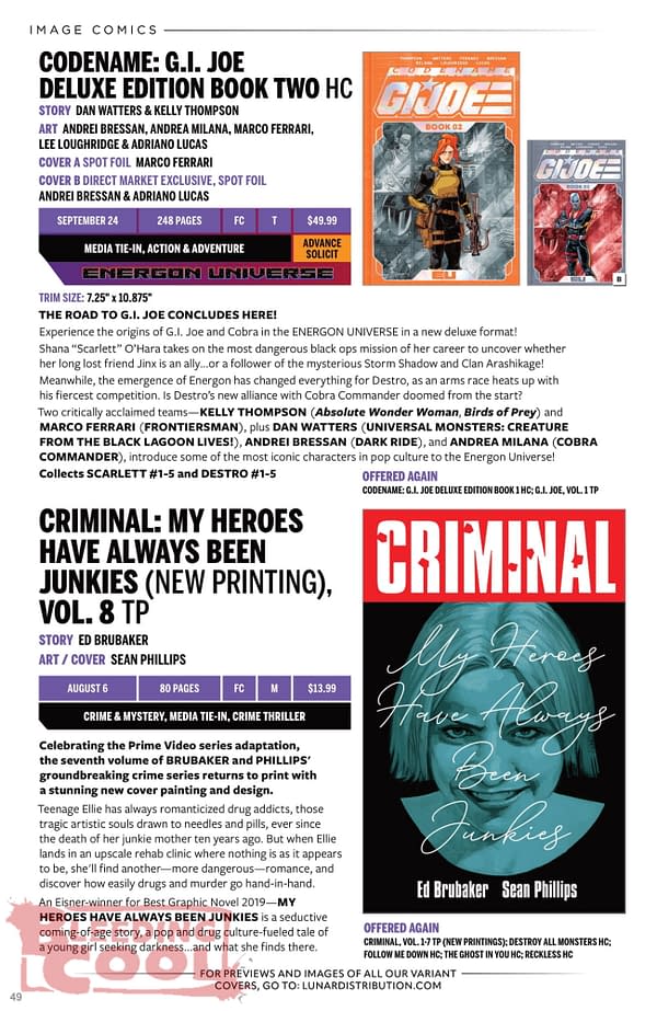 Image Comics August 2025 Solicits