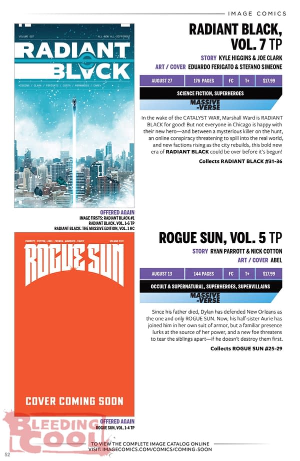 Image Comics August 2025 Solicits