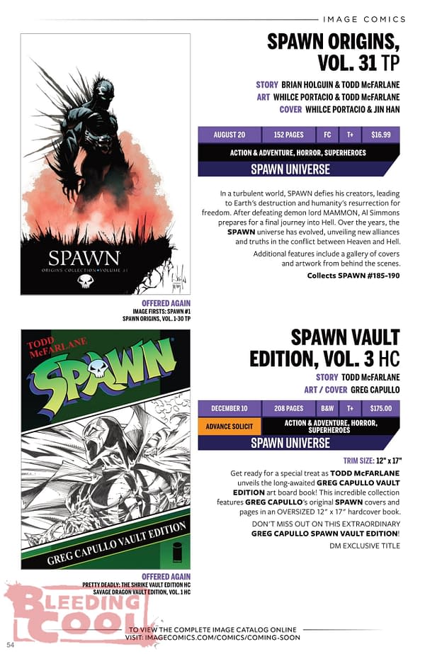 Image Comics August 2025 Solicits