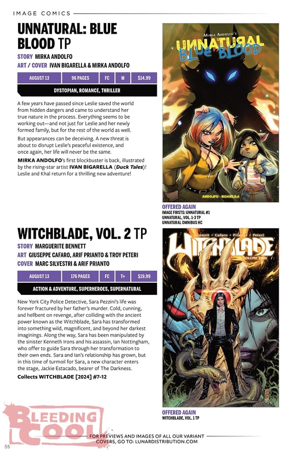 Image Comics August 2025 Solicits