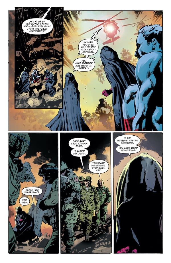 Interior preview page from Justice League: The Atom Project #5