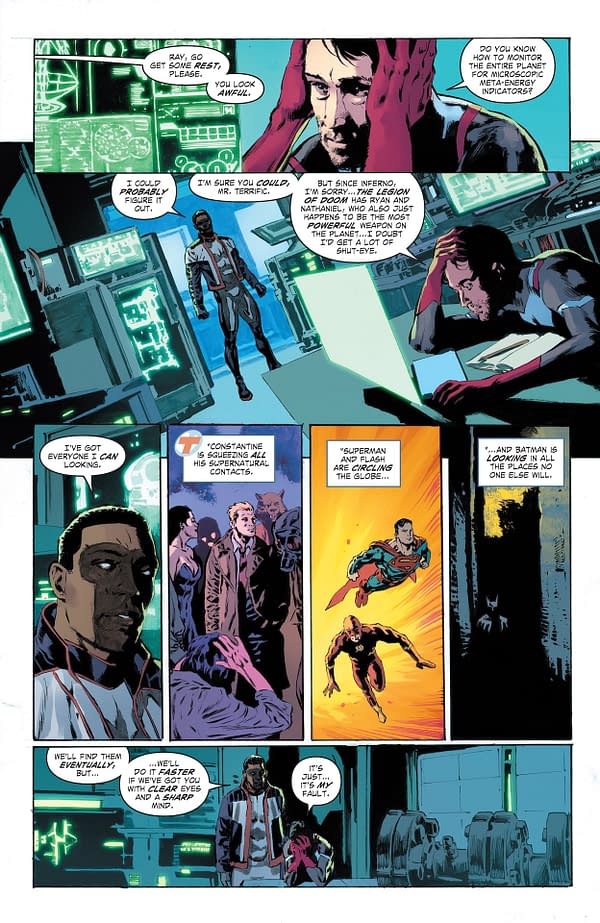 Interior preview page from Justice League: The Atom Project #6