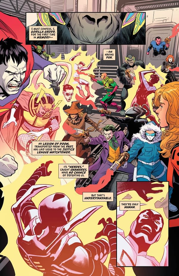 Interior preview page from Justice League Unlimited #7
