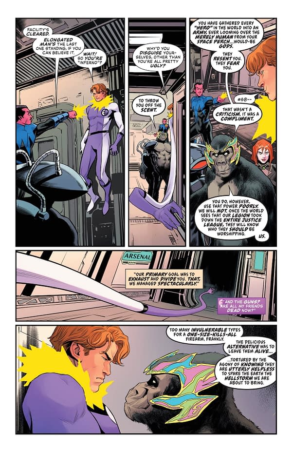 Interior preview page from Justice League Unlimited #7