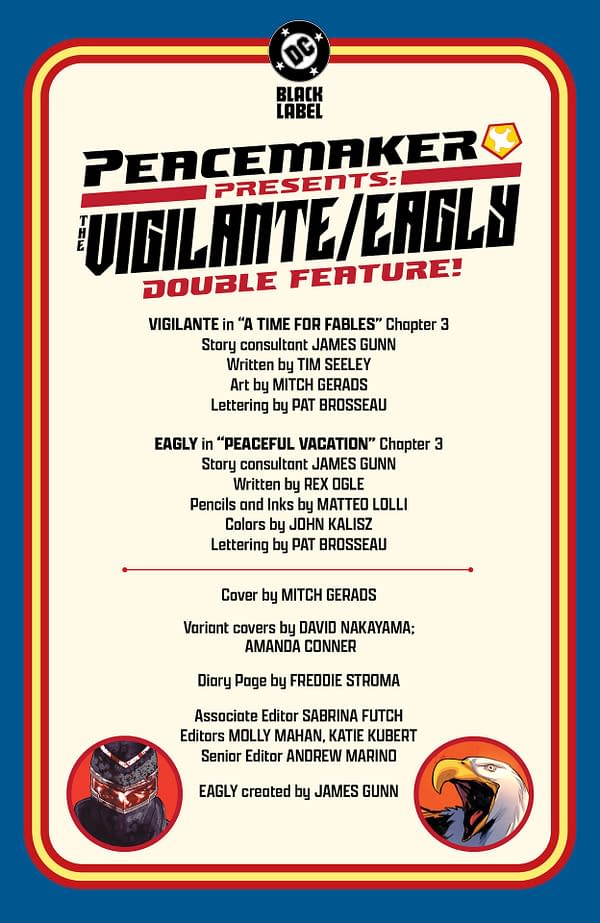 Interior preview page from Peacemaker Presents: The Vigilante/Eagly Double Feature #3