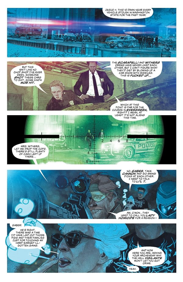 Interior preview page from Peacemaker Presents: The Vigilante/Eagly Double Feature #3