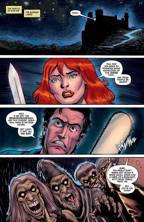 Interior preview page from Red Sonja vs. Army of Darkness #2