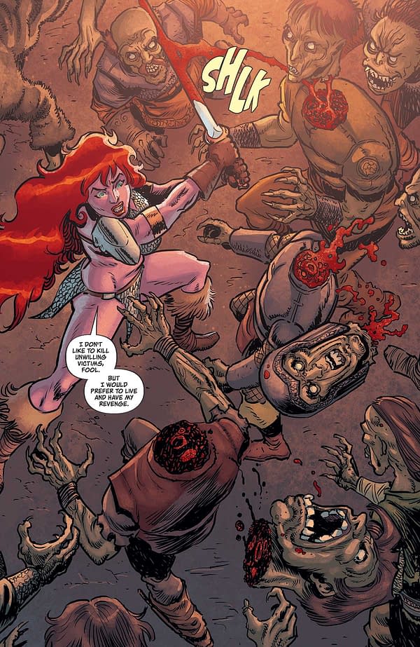 Interior preview page from Red Sonja vs. Army of Darkness #2