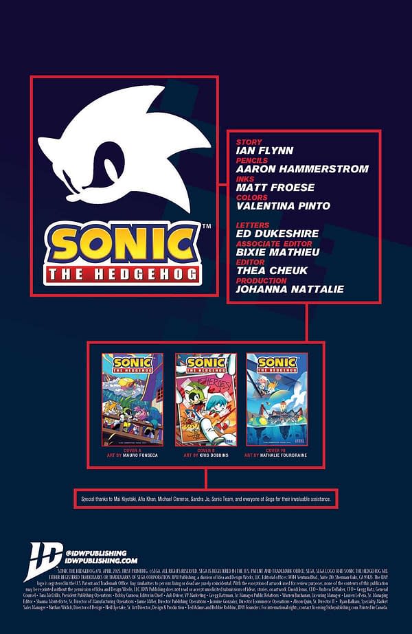 Interior preview page from SONIC THE HEDGEHOG #78 MAURO FONSECA COVER