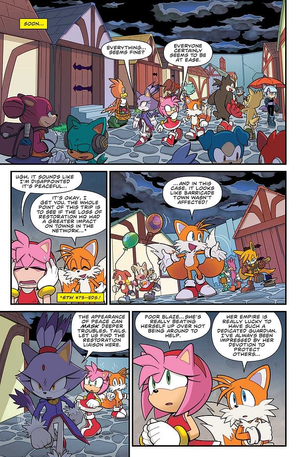 Interior preview page from SONIC THE HEDGEHOG #78 MAURO FONSECA COVER