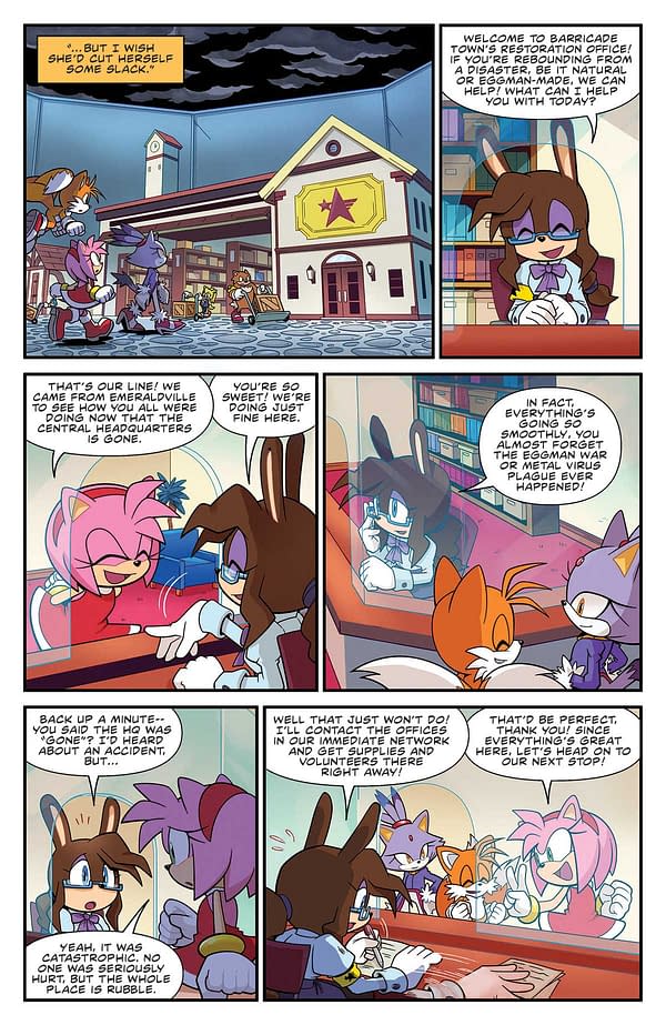 Interior preview page from SONIC THE HEDGEHOG #78 MAURO FONSECA COVER