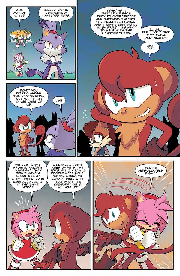 Interior preview page from SONIC THE HEDGEHOG #78 MAURO FONSECA COVER