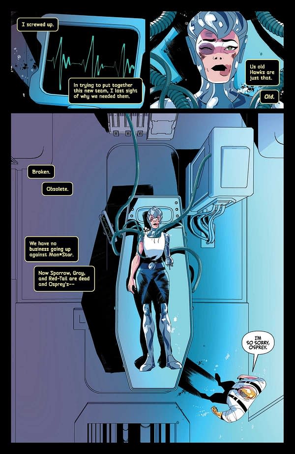 Interior preview page from Silverhawks #4