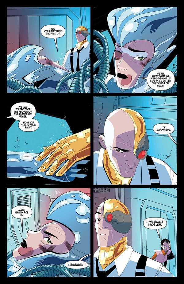 Interior preview page from Silverhawks #4