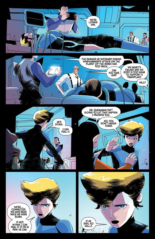 Interior preview page from Silverhawks #4