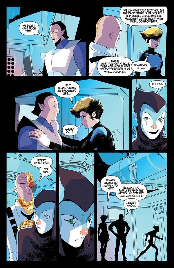 Interior preview page from Silverhawks #4