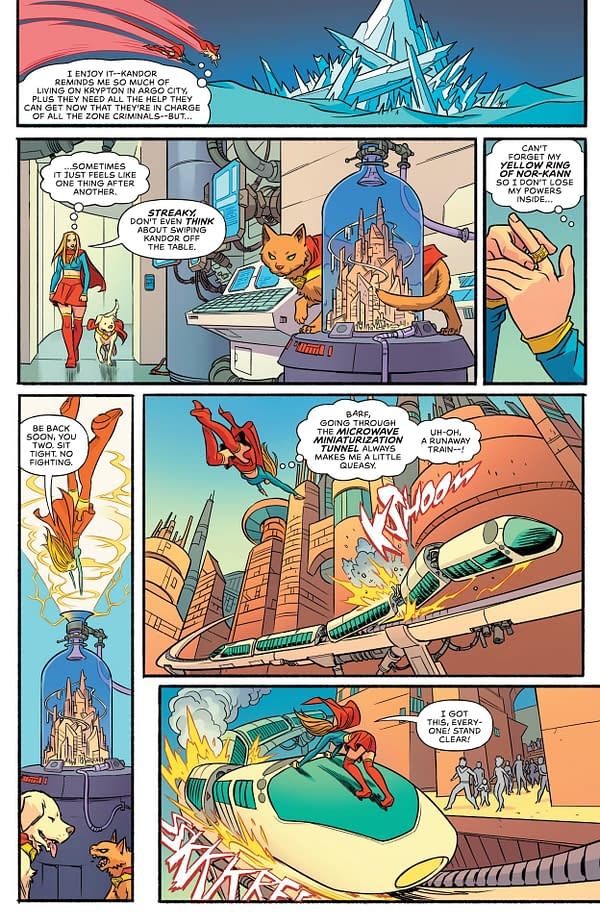 Interior preview page from Supergirl #1