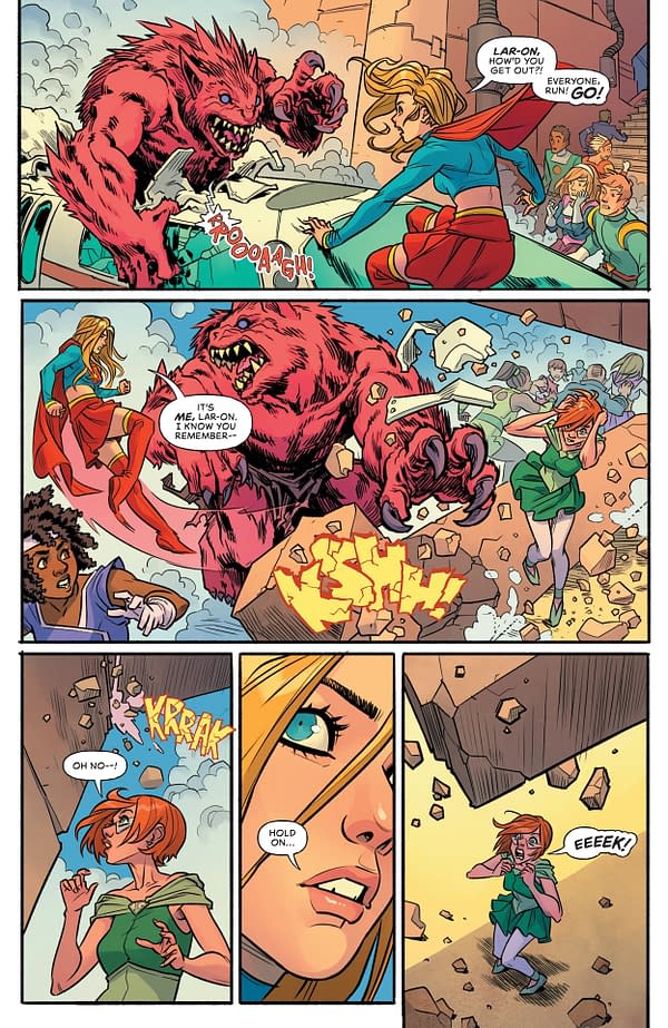 Interior preview page from Supergirl #1