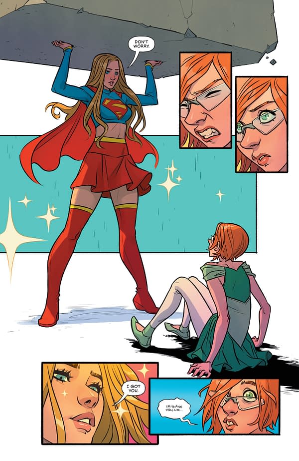 Interior preview page from Supergirl #1
