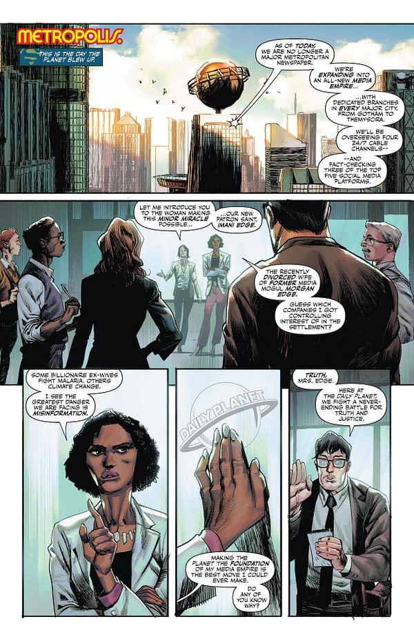 Interior preview page from Superman Unlimited #1