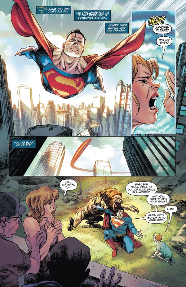 Interior preview page from Superman Unlimited #1
