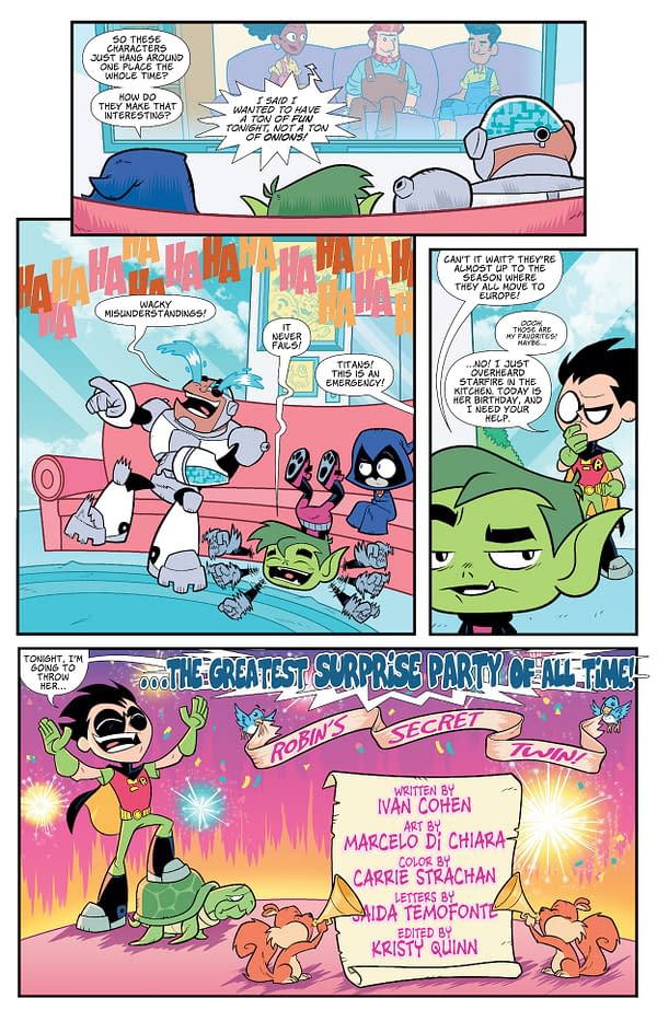 Interior preview page from Teen Titans Go #3