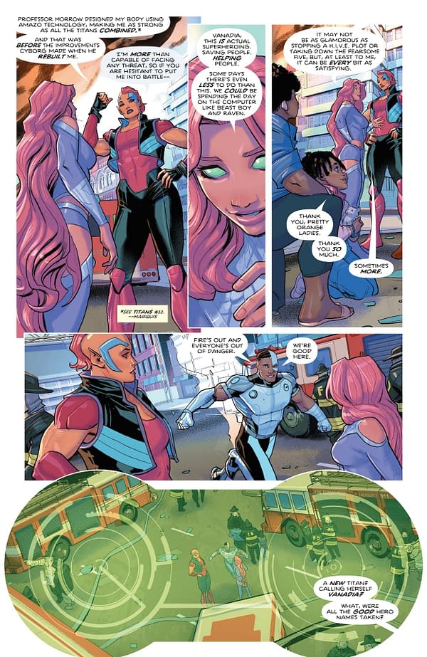 Interior preview page from Titans #23