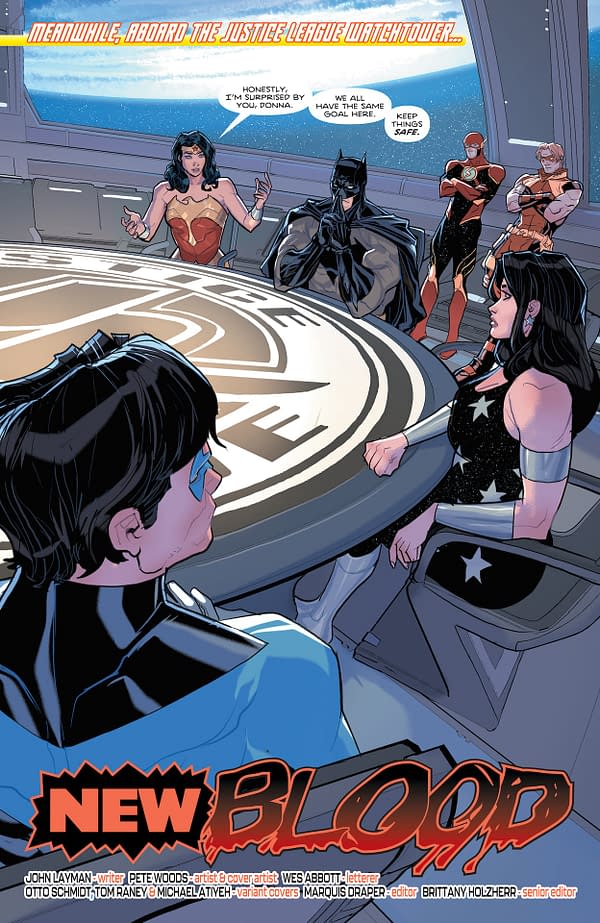 Interior preview page from Titans #23