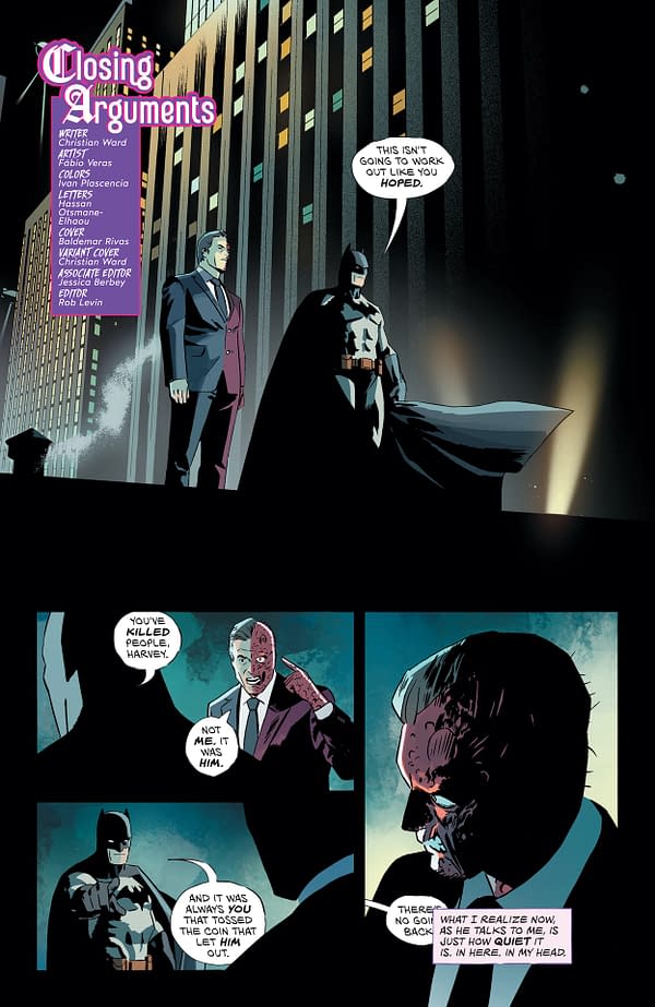 Interior preview page from Two-Face #6