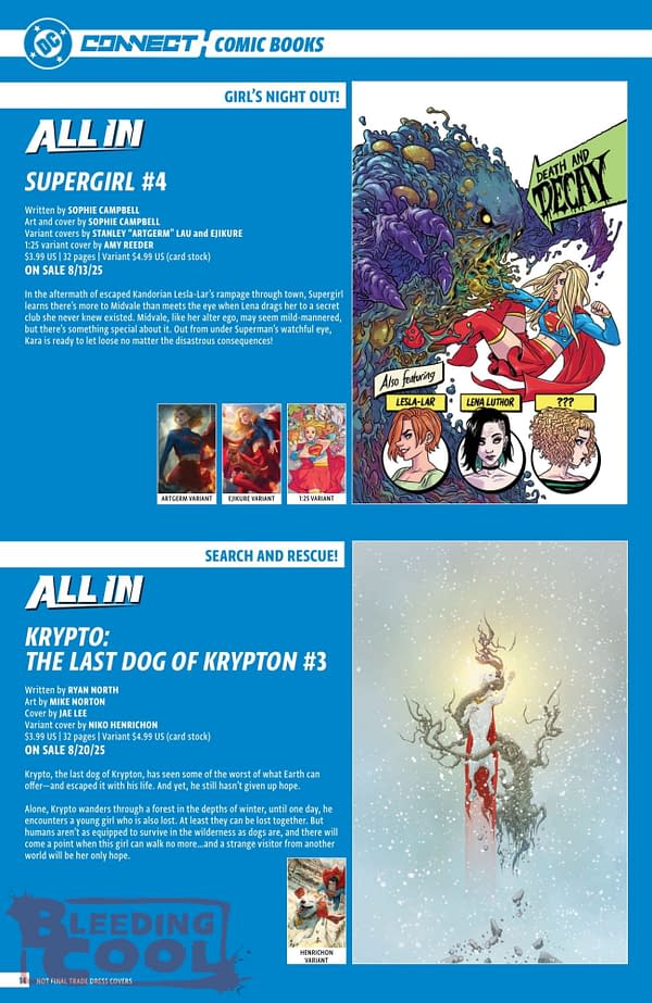 DC Comics August 2025 Solicits