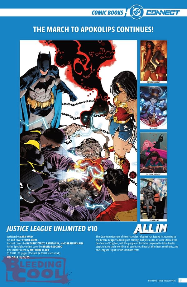 DC Comics August 2025 Solicits