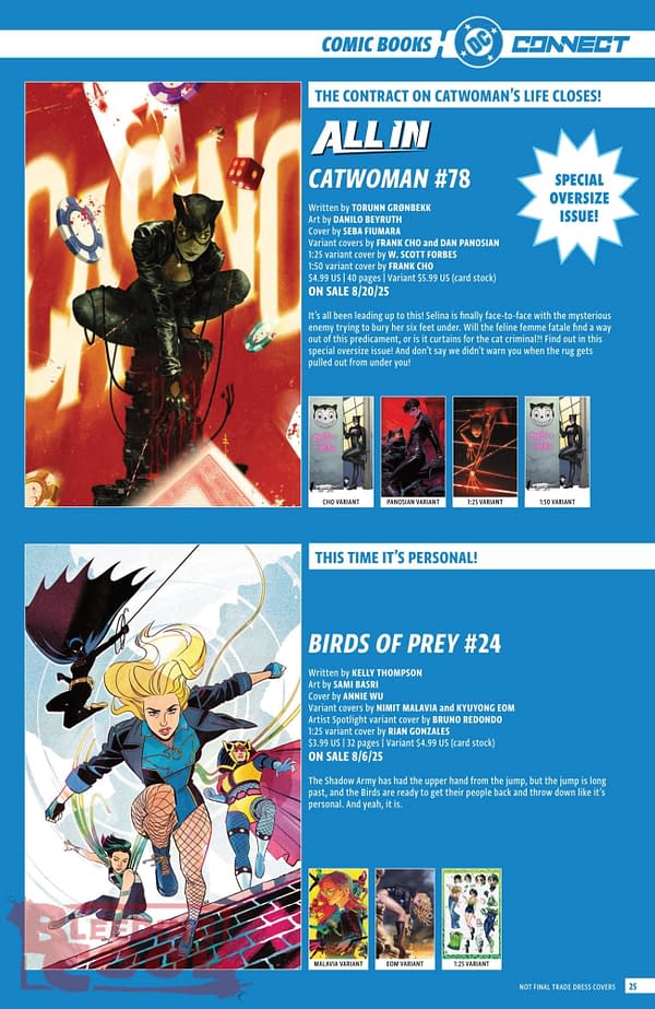 DC Comics August 2025 Solicits