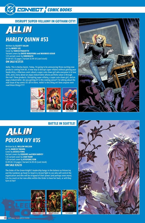 DC Comics August 2025 Solicits