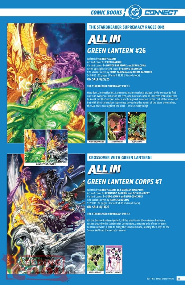 DC Comics August 2025 Solicits