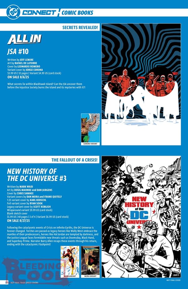 DC Comics August 2025 Solicits