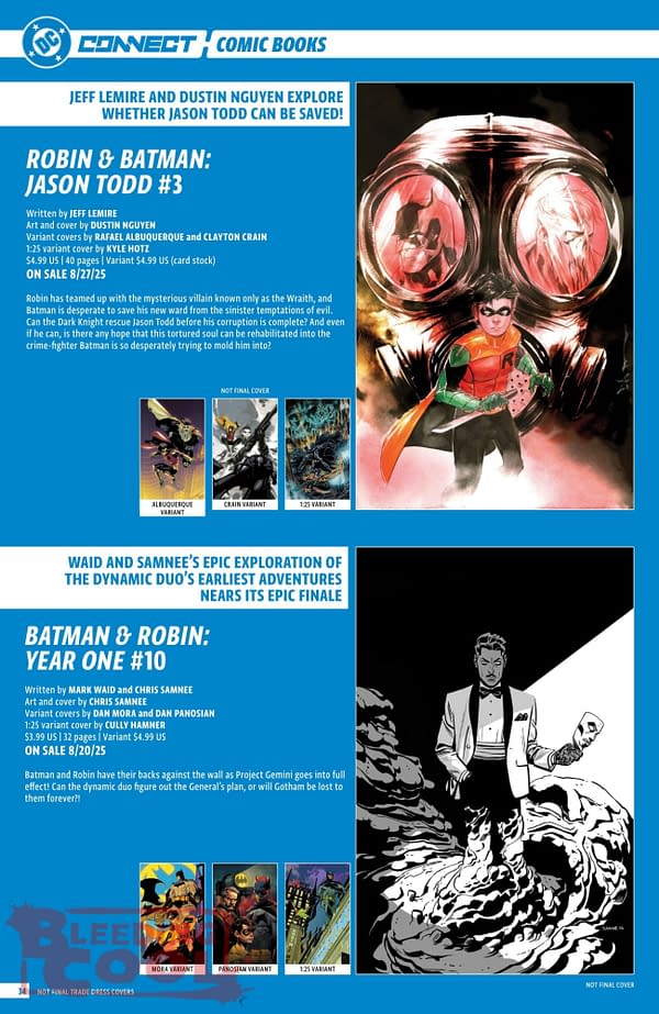 DC Comics August 2025 Solicits