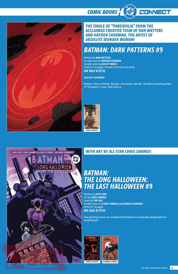 DC Comics August 2025 Solicits