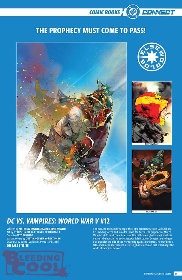 DC Comics August 2025 Solicits