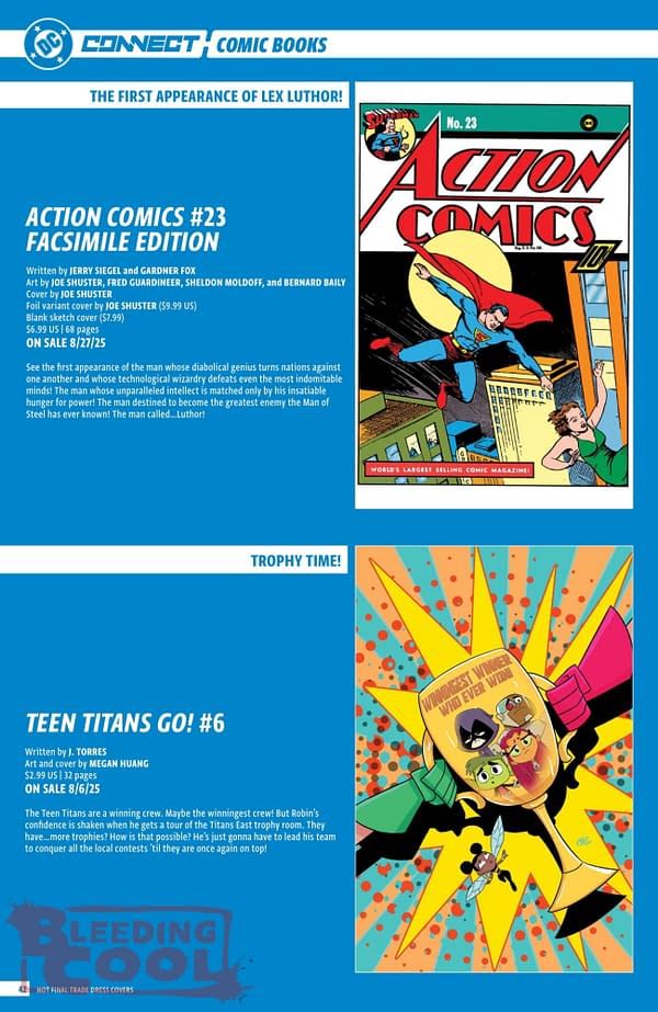 DC Comics August 2025 Solicits