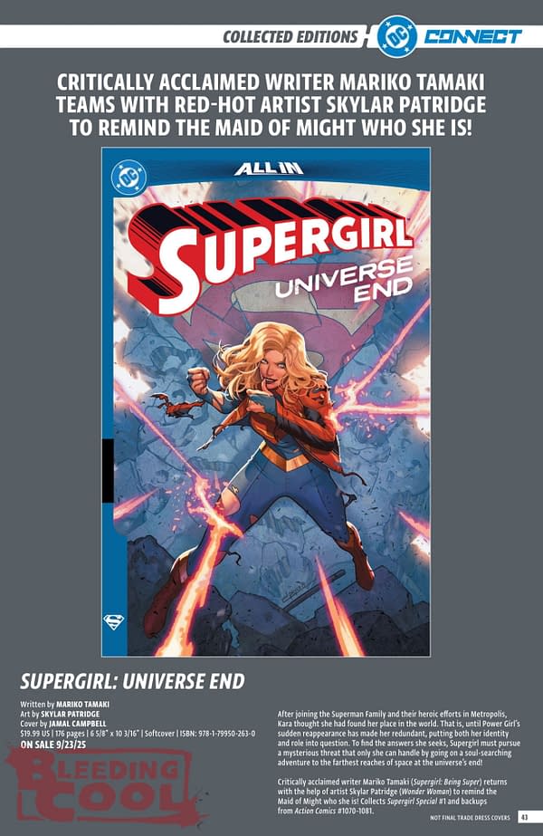 DC Comics August 2025 Solicits