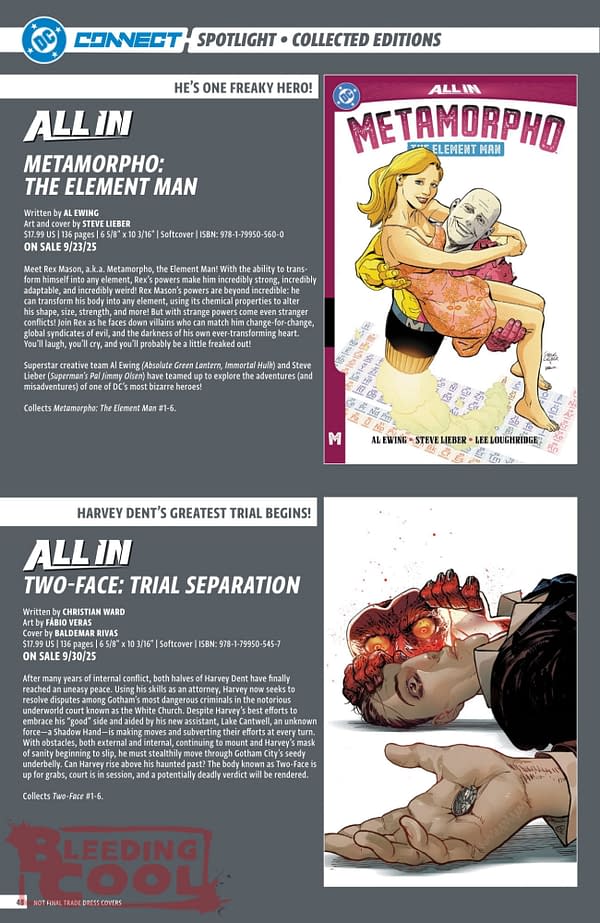 DC Comics August 2025 Solicits