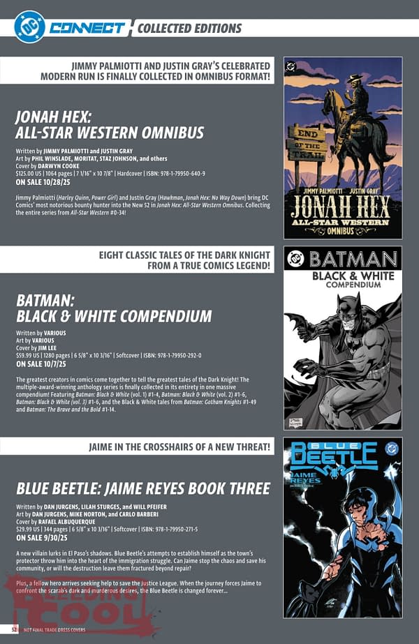 DC Comics August 2025 Solicits