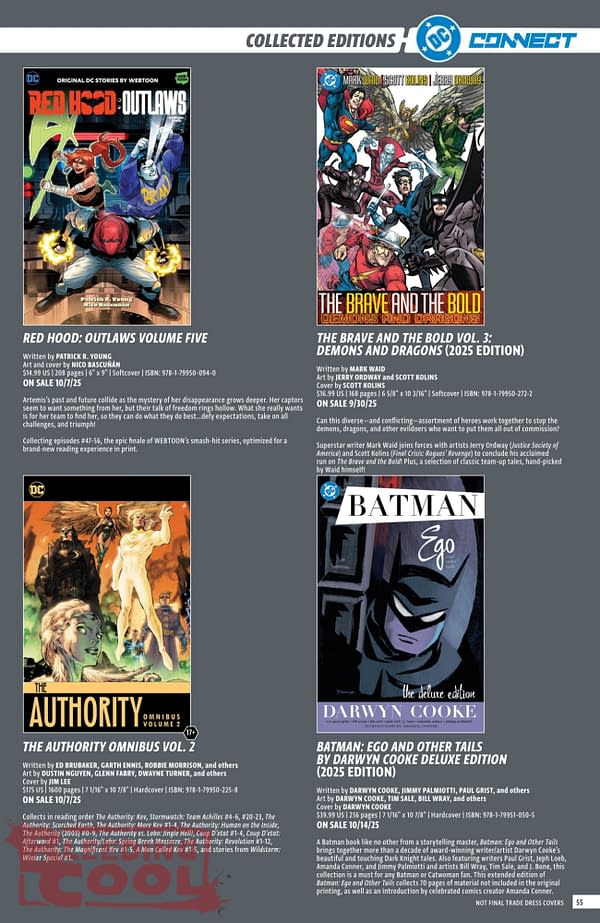 DC Comics August 2025 Solicits