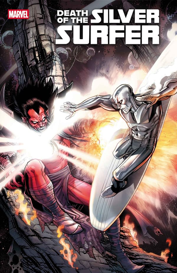 Cover image for DEATH OF THE SILVER SURFER #1 NICK BRADSHAW VARIANT