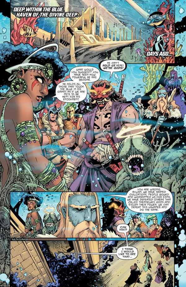 Interior preview page from Aquaman #6